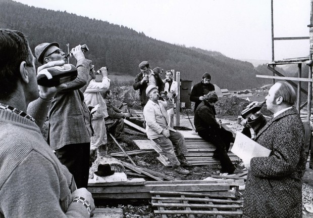 Richtfest im LWL-Freilichtmuseum Hagen, 1960er-Jahre
Bildnachweis: LWL-Freilichtmuseum Hagen Richtfest im LWL-Freilichtmuseum Hagen, 1960er-Jahre
Bildnachweis: LWL-Freilichtmuseum Hagen